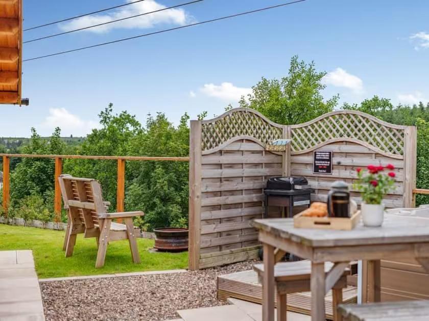 Lochinvar - Clydesdale Log Cabin With Hot Tub แอร์ดรี ภายนอก รูปภาพ